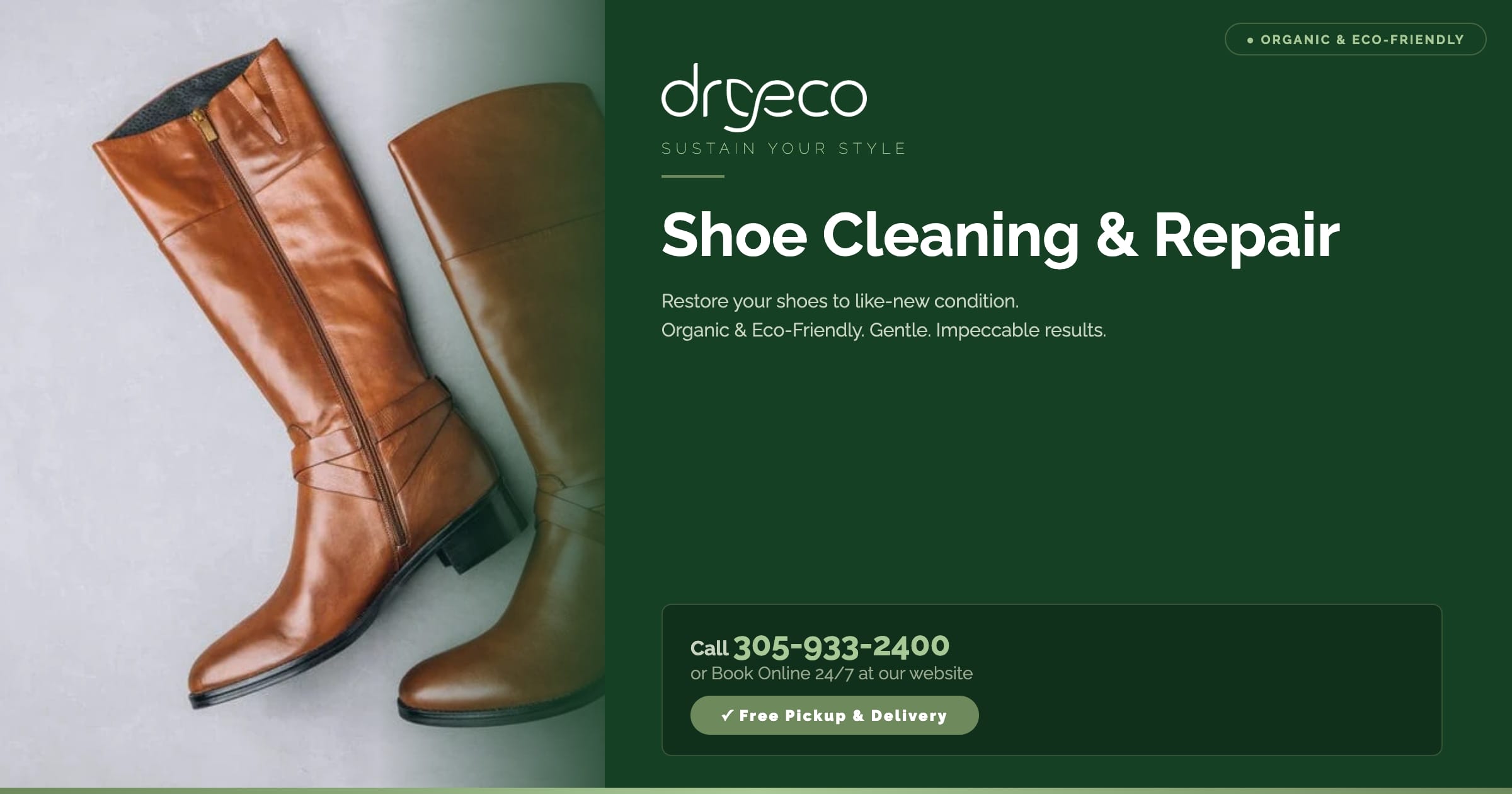 laid out pair of brown leather boots